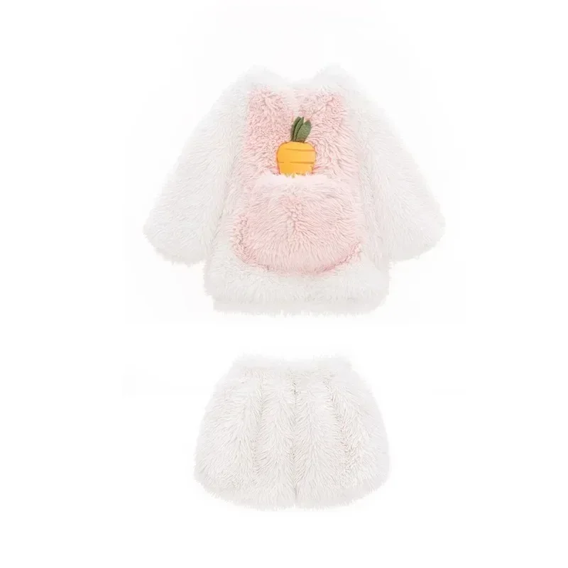 Children's Fashion Rabbit Plush Set with Bow Elements Winter New Cute Long Eared Hat Sweater Shorts Leg Set Rabbit Baby 5