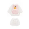 Children's Fashion Rabbit Plush Set with Bow Elements Winter New Cute Long Eared Hat Sweater Shorts Leg Set Rabbit Baby 5