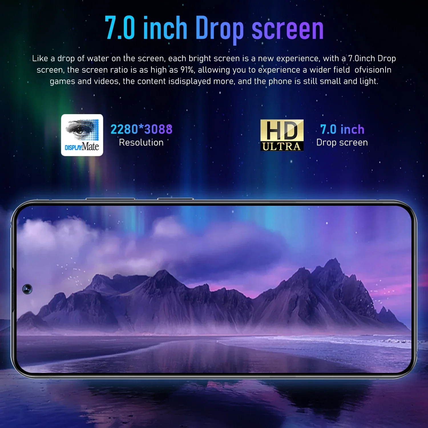 A48 Pro Smartphone Android, Celular, Snapdragon 8, Gên2, 16 GB + 1TB, 7000mAh, 48 + 72MP, 4G, Rede 5G, Versão Global