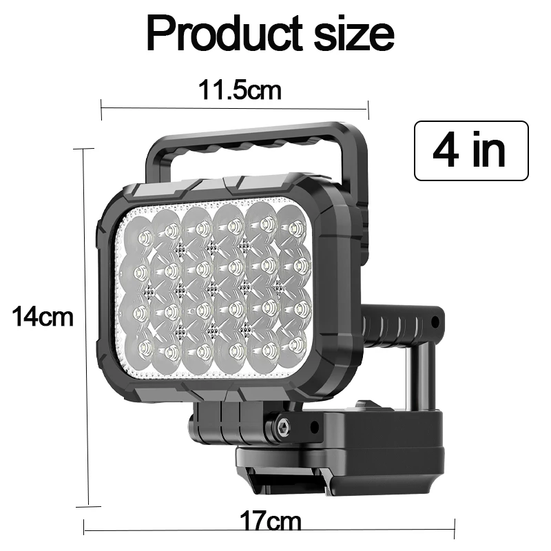 For Makita LED Working Light Lantern 18V Li-ion Battery Emergency Lamp Flashlight Torch Spotlight With Dual USB Camping Lighting