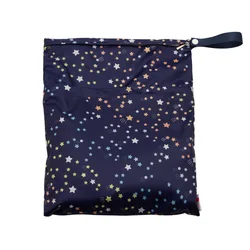 Wet Dry Bag With Two Zippered For Baby Diapers Nappies Waterproof Reusable