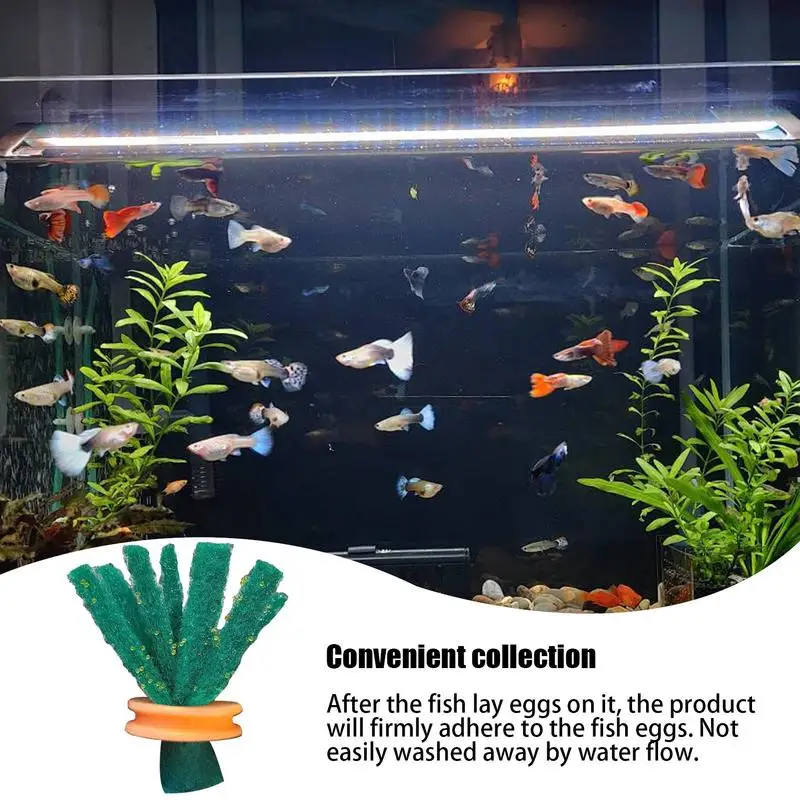 Fish egg collector Hatchery Spawning Mop 10Pcs Spawning Mop For Fish Aquarium Bucket Adornment Aquarium Hideout Breed Breeding