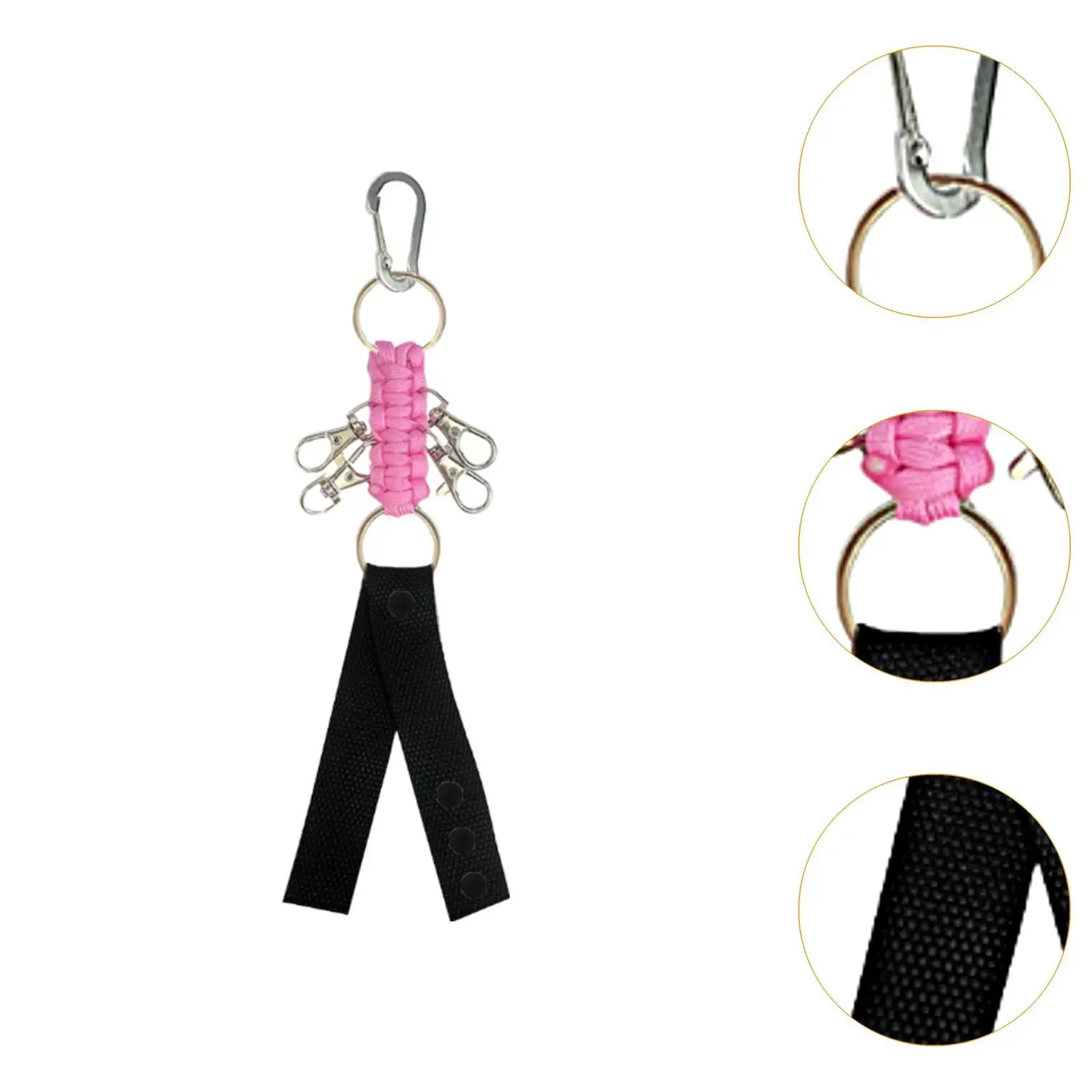 Pom Poms Holder Strap Keychain for Cheering Stage Performances Dance Party