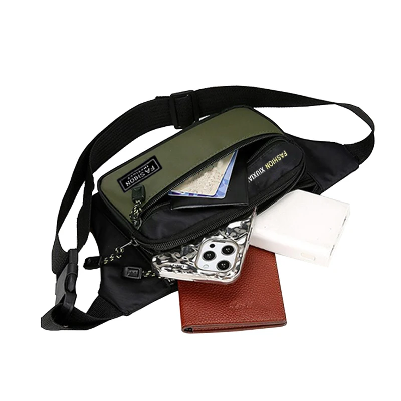 Neutral Square Pouch for Men and Women Business Travel Chest Bag