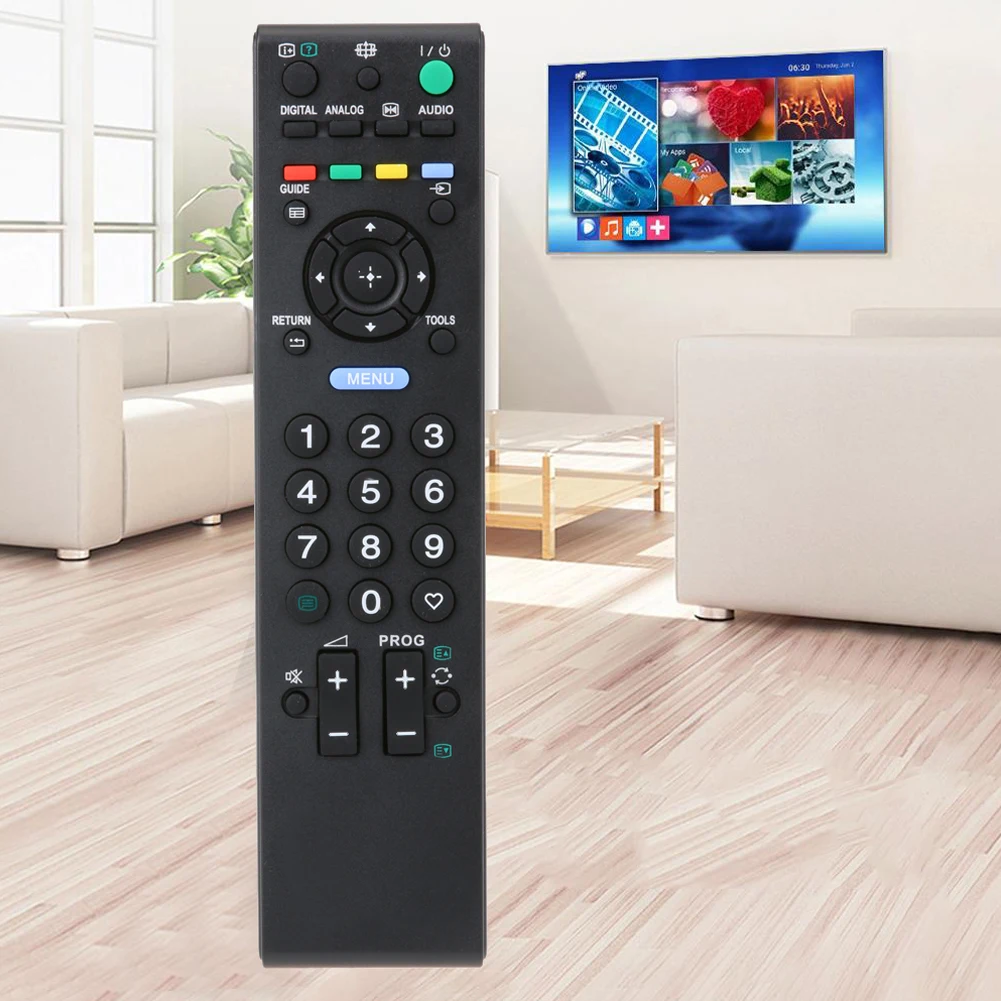 Télécommande de remplacement - Sony - RM-ED017 - Noir - 2 piles AA - Distance de 8 mètres - TV Son Photo