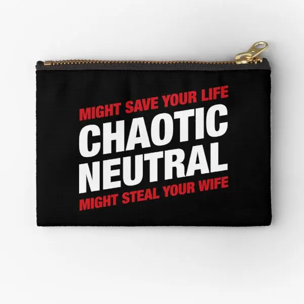 

Chaotic Neutral Alignment Meme Might Sav Zipper Pouches Underwear Coin Storage Money Men Packaging Bag Wallet Small Pocket Key