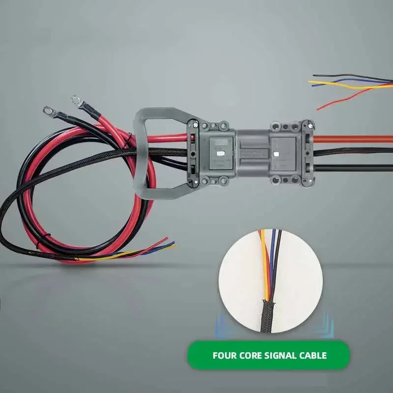 UPS Batterijconnector 320 Ampère DIN Max 150V Elektrische Heftruckconnector Stekker en Aansluiting met Handvat & Extra Signaalpen