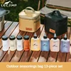 Outdoor camping Seasoning Dispenser Spice Containers Camping seasoning jar Camping Spice Kit Set with Travel Storage Bag 1