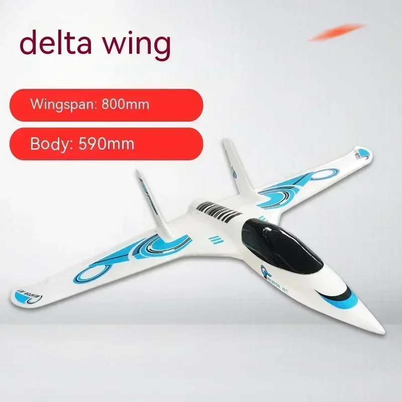 Qlq Remote-controlled Aircraft Model Fixed Wing 800mm Wingspan Whiteboard Racing Delta Epo Aircraft Toy Children's Gift 2