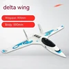 Qlq Remote-controlled Aircraft Model Fixed Wing 800mm Wingspan Whiteboard Racing Delta Epo Aircraft Toy Children's Gift 2