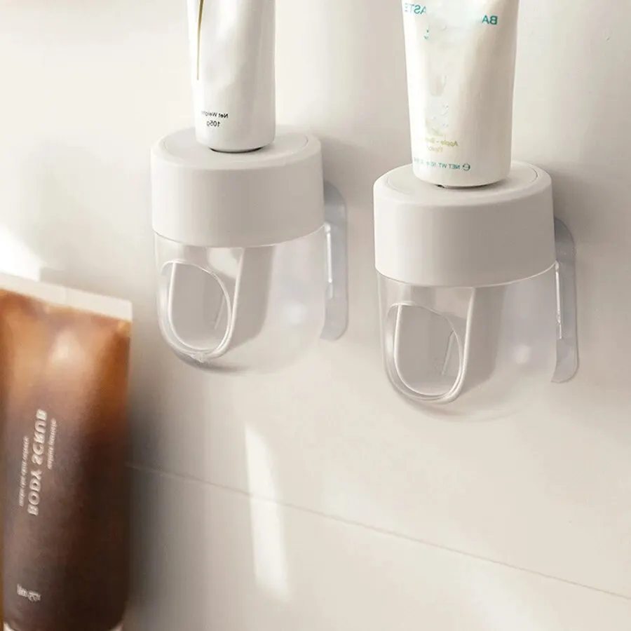Toothpaste Squeezer Wall-mounted No-punch Quantitative Extrusion Labor-saving Detachable Easy To Clean 6