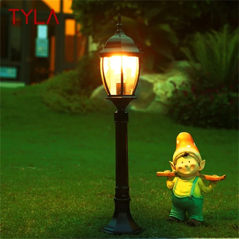 

TYLA Outdoor Lawn Light Retro Garden Lamp Fixture LED Waterproof IP65 Home Decorative for Courtyard
