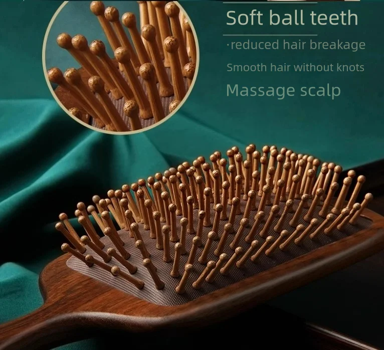 Massage Comb Wooden Sandalwood Air Cushion Comb Air Bag Massage Head Meridian Long Hair Scalp Home Head Massage Tool