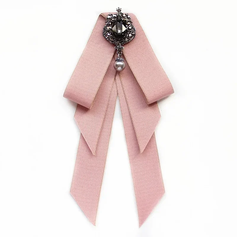 Nuovo tessuto panno arte bowknot spilla strass papillon college vento collare spilla e spille camicia corpetto per accessori donna  36