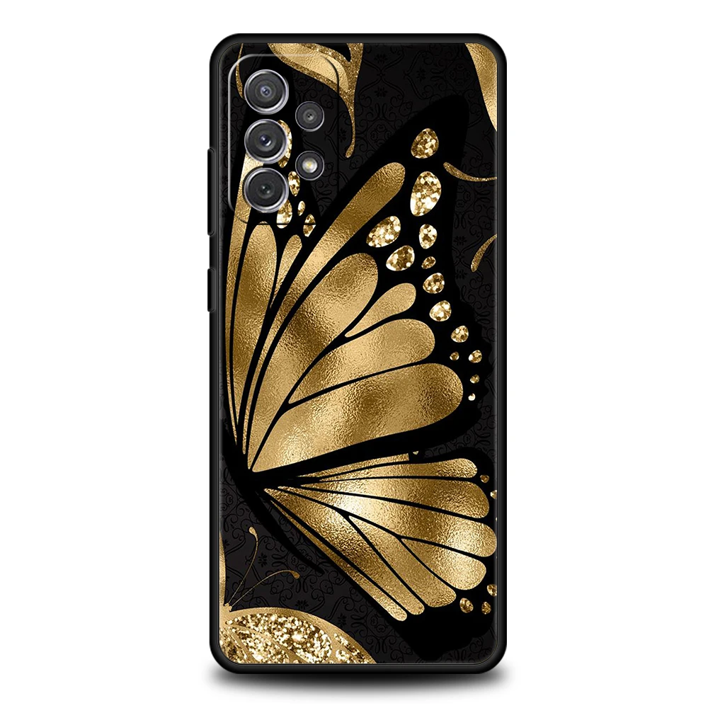 Luxurious Gold Foil Art Phone Case - Elegant Soft Shell Design