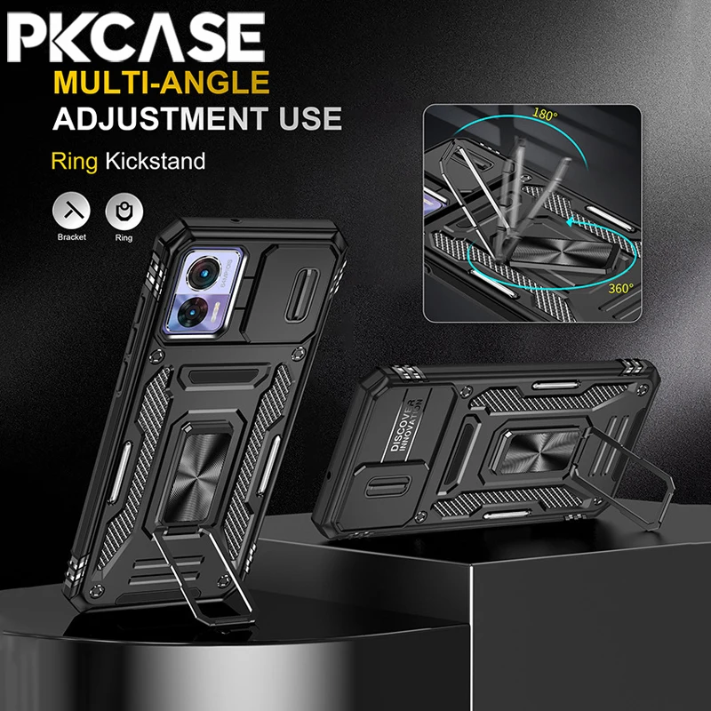 PKCASE Bracket Phone Case with Kickstand Feature and Durable Protector