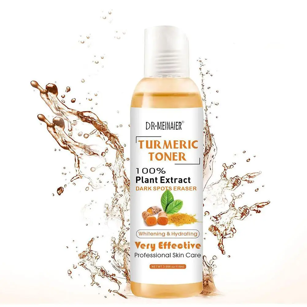 

118ml Tumeric Dark Spots Toner Spots Eraser Corrector Turmeric Fade Blemishes Dark Spot Remover Acne Remover Toner For Dark Skin