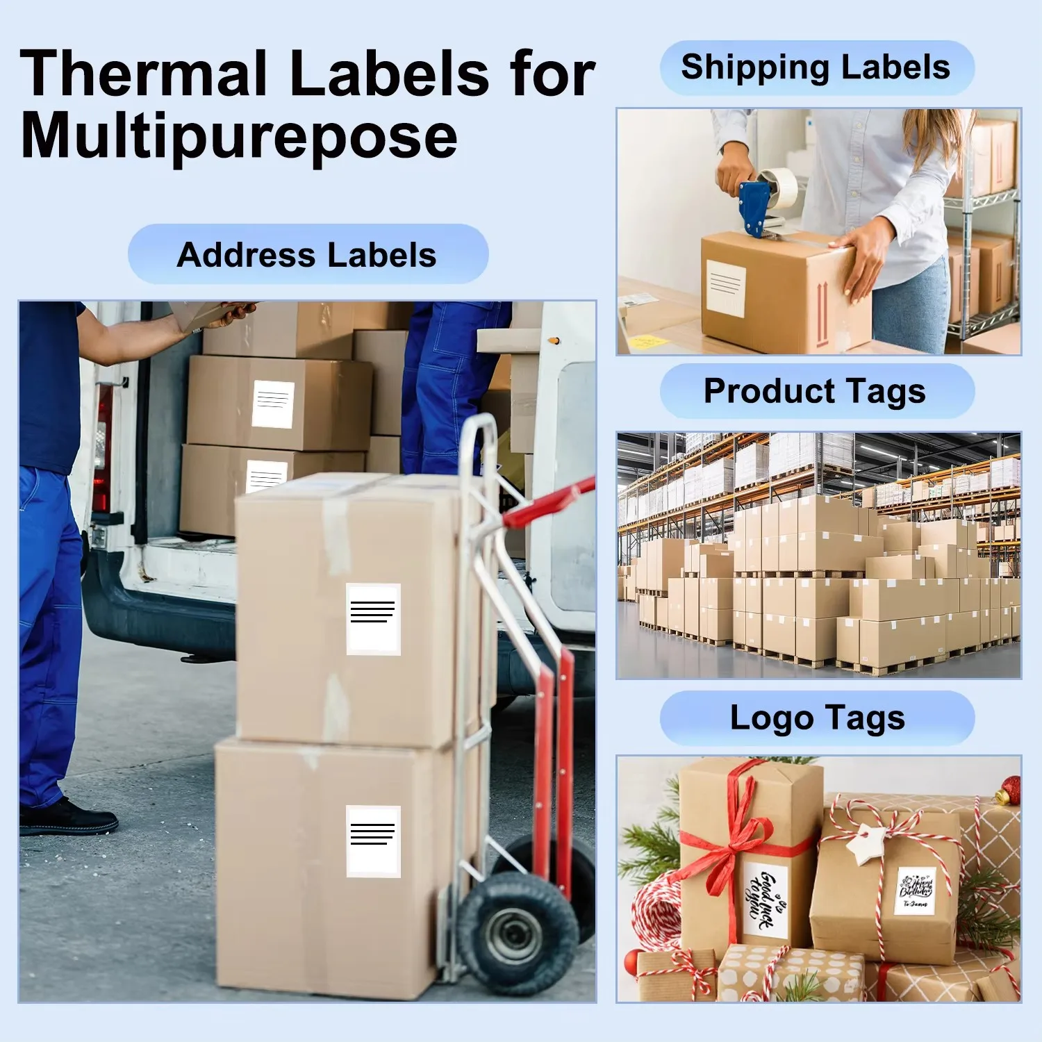 무선 블루투스 4x6 열전사 배송 라벨 프린터 안드로이드 아이폰 윈도우 맥 아마존 이베이 UPS 페덱스 쇼피파이 호환