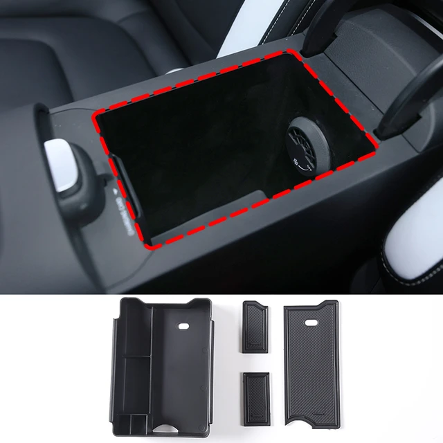 Für Mercedes-Benz Smart Elf #1 2022 ABS Schwarz Auto Armlehne Lagerung Box  handy lagerung box Auto zubehör Innen - AliExpress