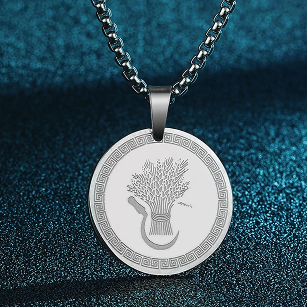 Ancient Greek Myth Symbols of the Goddess Demeter Pendant Necklace