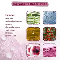 Sérum à l'acide de fruits salicVAC pour le visage, 2495 rétrécissement des pores, élimine les points noirs, contrôle de l'huile, gel blanchissant, hydratant, soins pour la peau lisse Pro 6