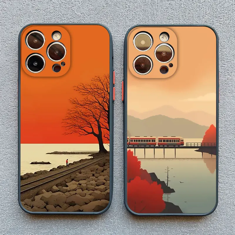 Autumn Maple Leaf Scenery Fall Phone Case