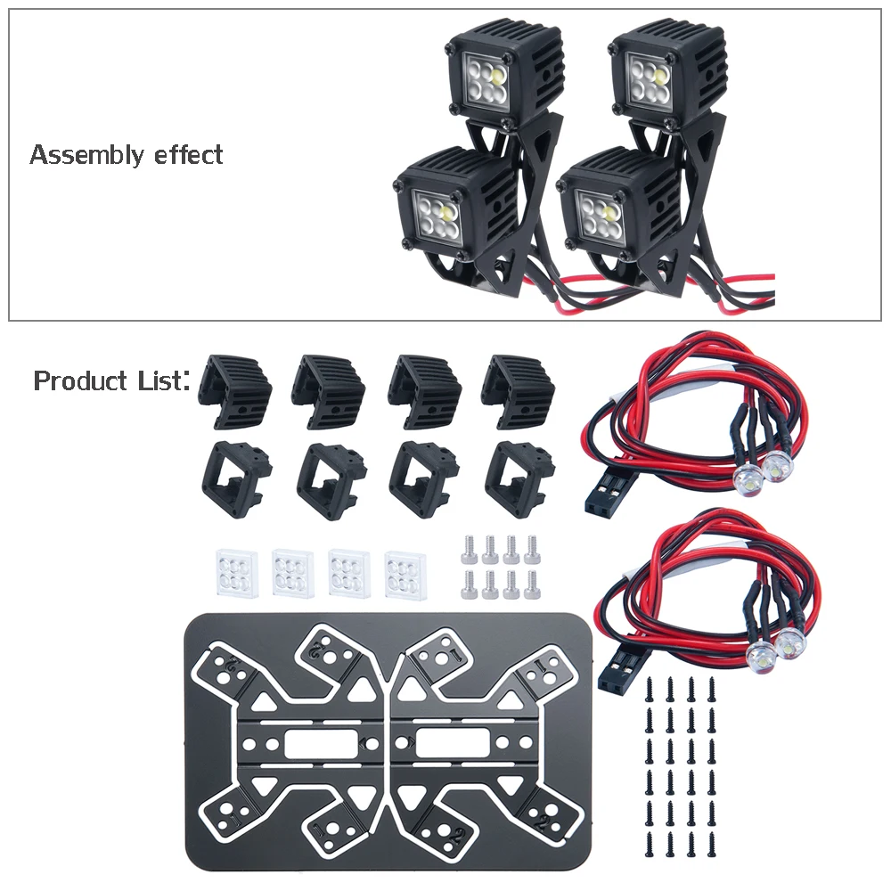 Enhanced LED Spotlight for RC Crawler Luggage Racks