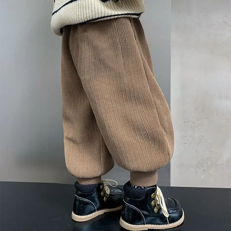 

Boys' Pants Spring Autumn New Popular Children's Corduroy Sports Pants Children's Casual Pants Sweatpants