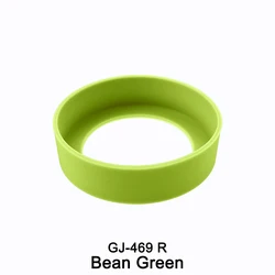 Silicone Water Cup Protective Sleeve - Durable, Insulating & Washable (R Bean Green)