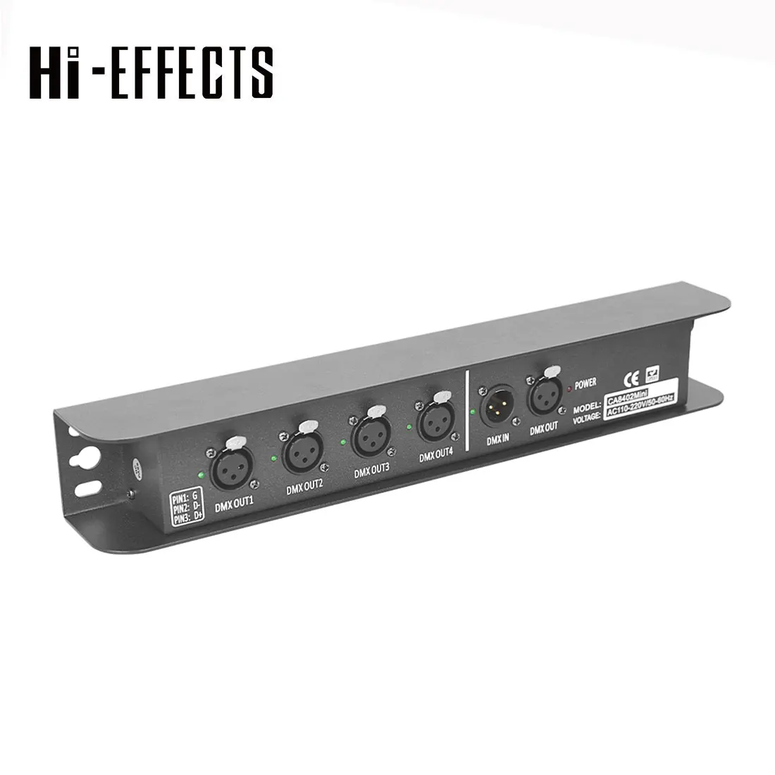 

4 порта DMX512 и 4 разветвитель мощности