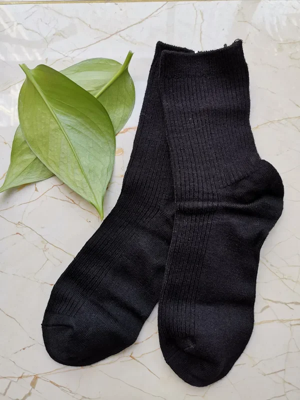 Socks For Women 2024 Autumn Winter Solid Color Warm Breathable Women's Socks Long Fashion Casual stockings women - 6