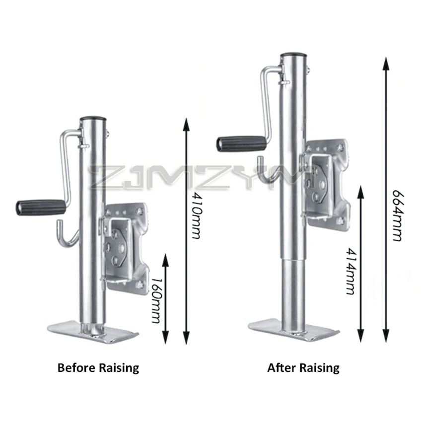 RV Parts Sidewind Trailer Jack Jockey Wheel CAP 1200 LBS Stands Support Legs Corner Steady Camper Boat RV Accessories