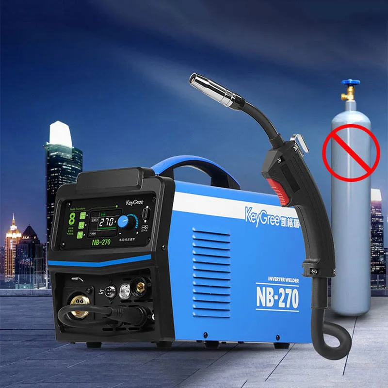 

Handheld Carbon Dioxide Protected Welding Machine 220V Airless Welder with LED Light Small Gas Protection NB-270