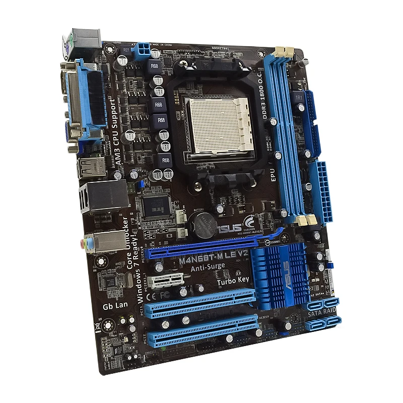 Asus M4n68t-m Le V2 Socket Am3 Motherboard Ddr3 Motherboard Sata Ii Usb2.0  Uatx For Athlon Iix2 250 Cpu Support Overclocking - Motherboards -  AliExpress