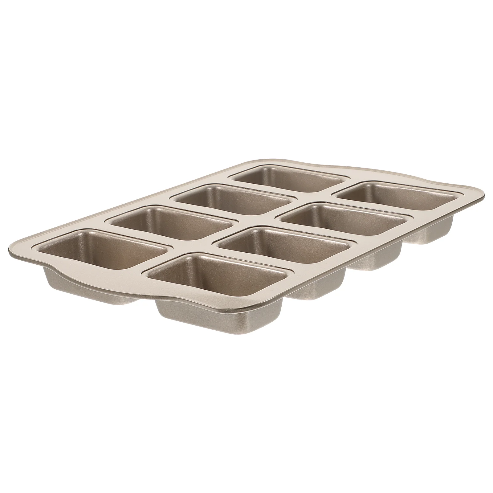 

Biscuit Cake Mold Mini Muffin Pan 8 Cavity Brownie Pans Carbon Steel Square for Baking