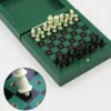 TUNJILOOL Mini Portable 3 in 1 Wooden Chess Board Folding Wooden LUDO Chess Checkers Games For Kid And Adults Travel Camping Toy 3