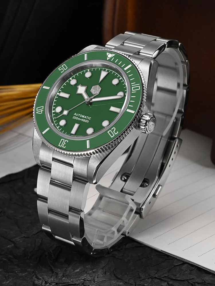サンマーティン　sanmartin SN0008-G-C マットブルー San Martin Fans Discount Edition BB58 Diving Watch - SN0008G-C