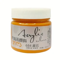 Vibrant 100ml Waterproof & Sunscreen Acrylic Paint (Ochre)