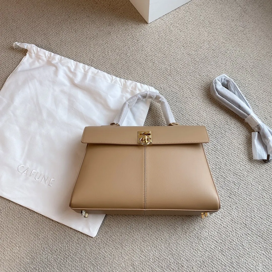 Niche CAFUNE Ladies Leather CAFUNE Stance Wallet Shoulder