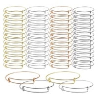 10/20pcs 70mm Expandable Bangle Adjustable Wire Blank Bracelets For DIY Jewelry Making Accessories Supplies Summer Handicraft 1