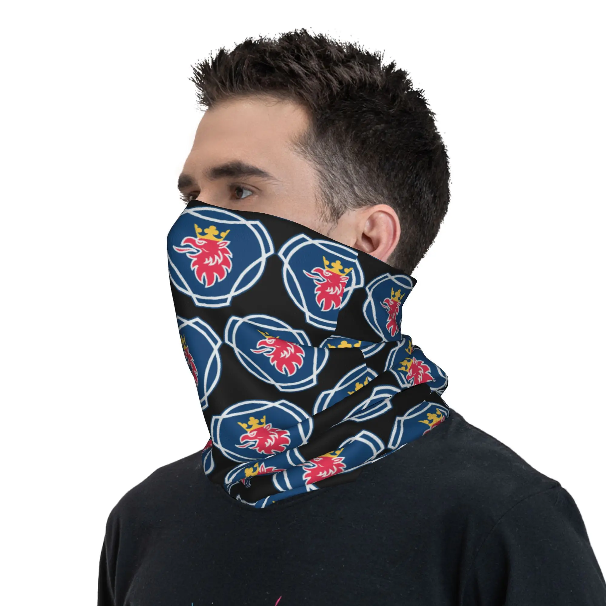 Swedish Saabs Scanias Bandana Neck Gaiter Windproof Face Scarf Cover Men Women Heavy Lorries Headwear Tube Balaclava