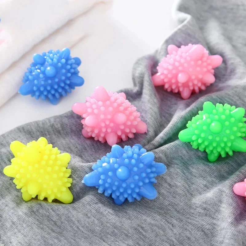 5/10/20pcs Reusable Solid PVC Anti-Winding Laundry Ball Magic Decontamination Washing Machine Cleaner Balls Household Supplies