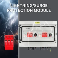 Boîte de combinaison solaire photovoltaïque 2 entrées 2 sorties DC 1000V PV avec fusible de Protection contre la foudre MCB SPD boîte étanche IP65 18 voies 4