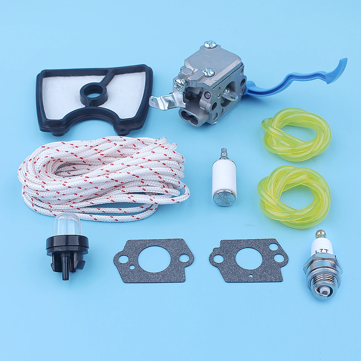Kit Carburatore Per Soffiatore Per Foglie Husqvarna 125B 125BX 125BVX Carburatore Guarnizioni Tubo Del Carburante Filtro Del Carburante Pompetta Di Adescamento Filtro Dellaria Pressacavo 92247433