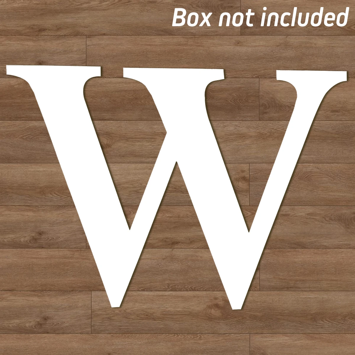 letter W no box