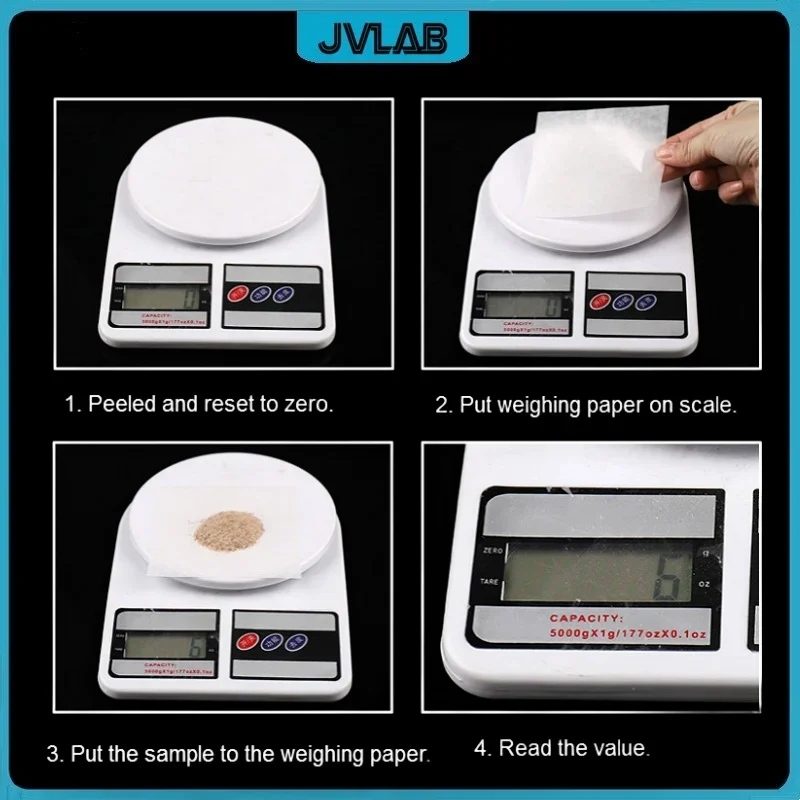 Weighing Paper Balance Paper Moisture-resistant Strong Litmus Not Easy To Absorb Moisture High Whiteness 60*60mm 500/PK