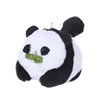 1 PC Small Panda Plush Doll Women Bag Ornaments Cute Imitation Mink Fur Panda Car Keychain Cute Bear Car Key Chain Fashion Gift 6