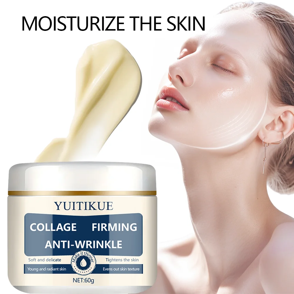 קרם מתיחת קולגן 60 גרם - מפעיל קולגן, מונע קמטים ומרים, לחות עור, רכות ואירועים טון עור