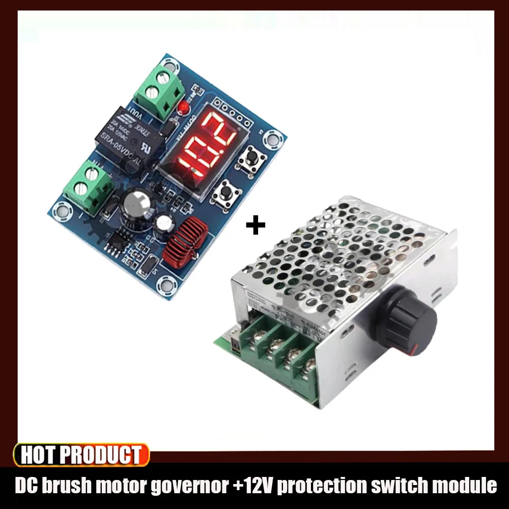 

Riorand 7-70v Pwm Dc Motor Speed Controller Switch 30a+ Digital Low Voltage Protector Discharge Protection Module