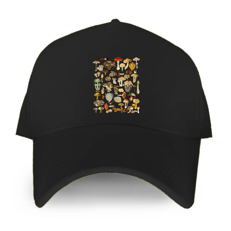 

Men Funny Mycology Fungi Foraging Mushroom Women Baseball Cap Casual Caps Classic Vintage Hat For Men Dad Hat
